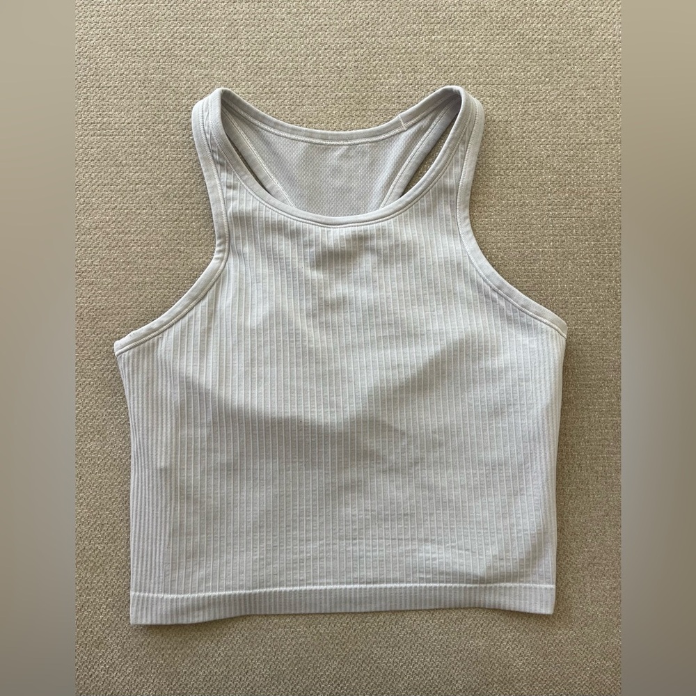 Lululemon White Longline Bra
